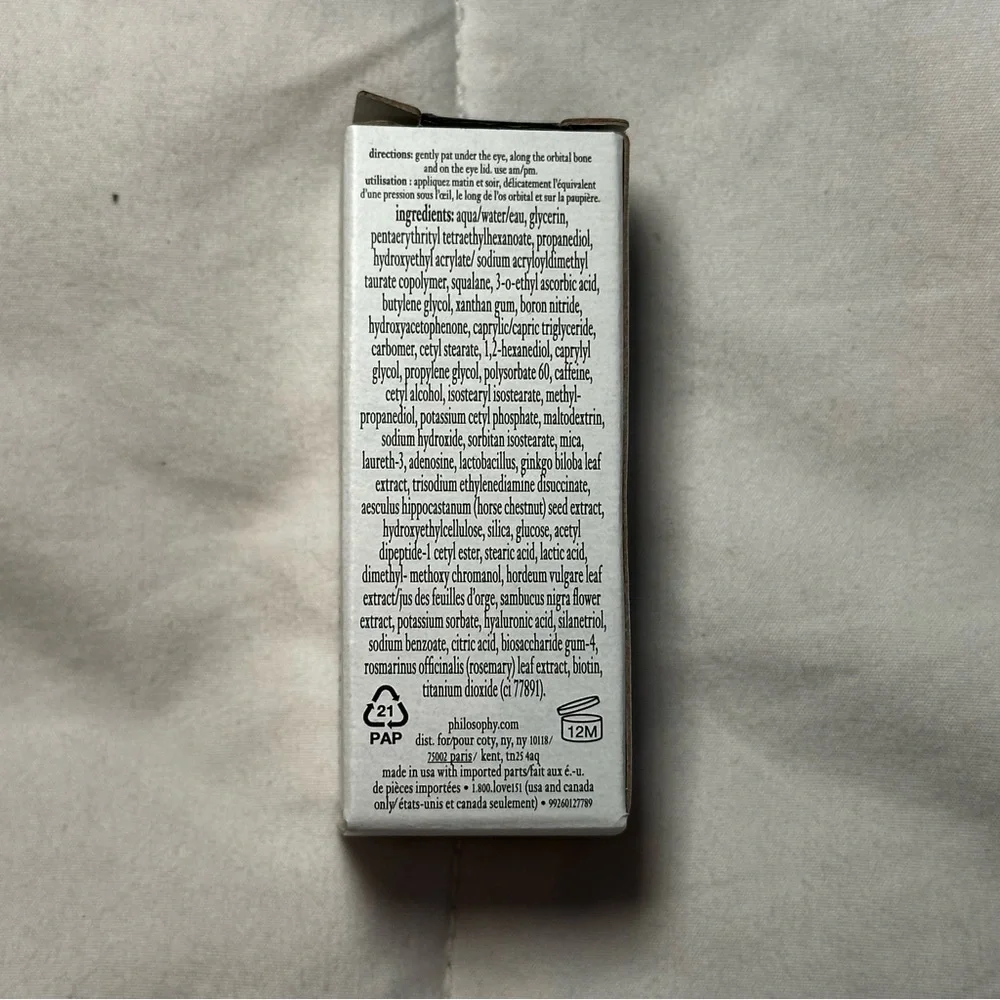 3 for $15: NEW Philosophy Wisdom Eye Cream